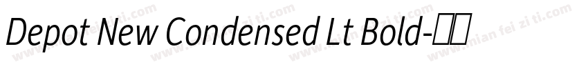 Depot New Condensed Lt Bold字体转换